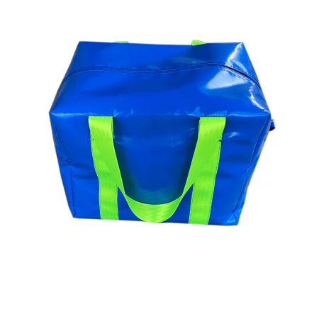 “Heavy-duty large gear bag with reinforced seatbelt webbing handles and zip”