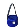 Shade cloth peg bag with breathable mesh design and sturdy hanging hook, perfect for outdoor laundry, camping, or caravans.