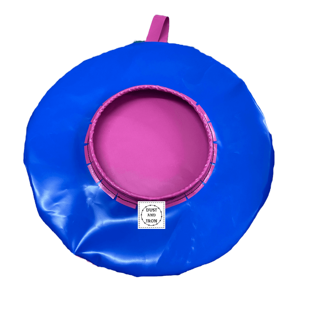 Dust & Iron heavy-duty PVC bag designed for storing and carrying electric leads, cords, and extension cables – reinforced handles for durability.