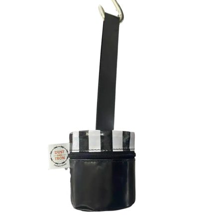 Black Oilcloth Hanging Toilet Paper Holder