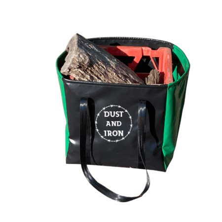 PVC vinyl milk crate carry bag for wood, fits standard 36 × 36 × 32 cm crate, durable and Australian-made.