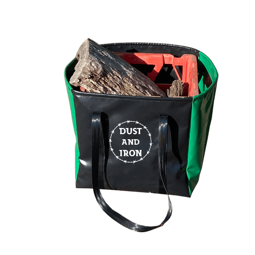 PVC vinyl milk crate carry bag for wood, fits standard 36 × 36 × 32 cm crate, durable and Australian-made.