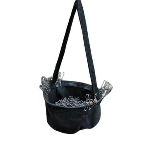 Dust & Iron Peg Bag – Heavy-Duty Laundry Peg Holder with Strap