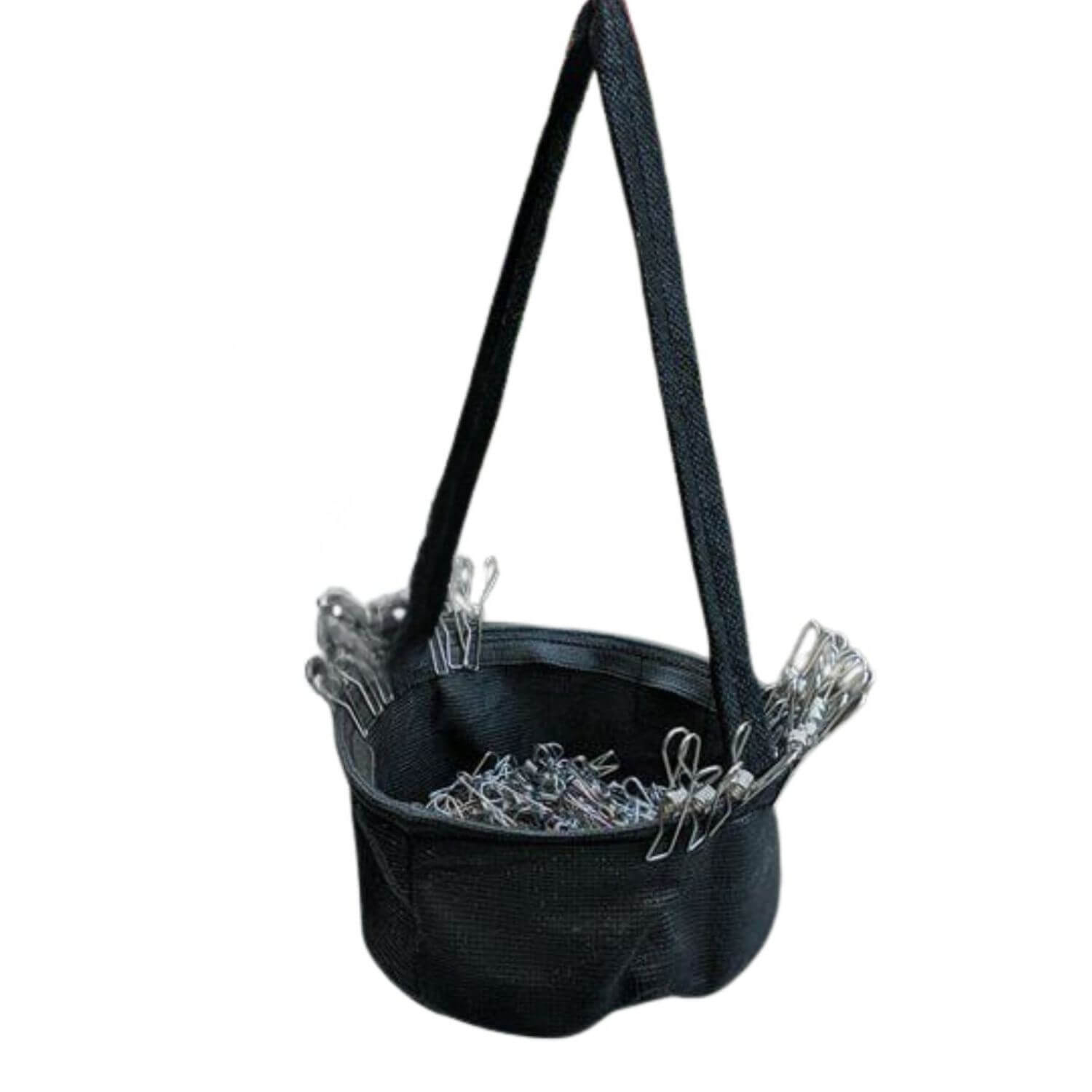 Dust & Iron Peg Bag – Heavy-Duty Laundry Peg Holder with Strap