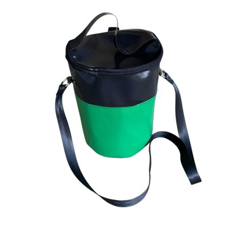 Dust & Iron PVC Shower Mate Bag with reinforced handles – compact shower and toiletry storage for caravans and camping.