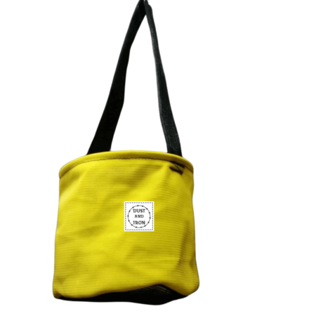 Shade cloth peg bag with breathable mesh design and sturdy hanging hook, perfect for outdoor laundry, camping, or caravans.