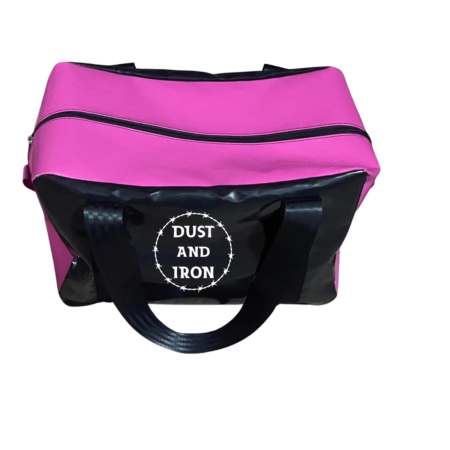 Weekend Gear Bag with durable construction, double-stitched seams, heavy-duty zip, and reinforced 2-inch seatbelt webbing handles – spacious and stylish travel bag.