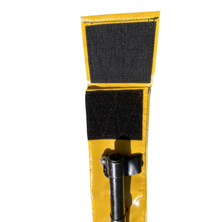 Rugged PVC bag designed to fit a downtube, back joint, and shortcut tube, ideal for farm transport.